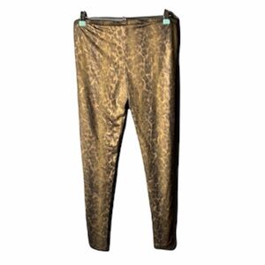 NWOT HUE  Snake Skin Leggings Size Large